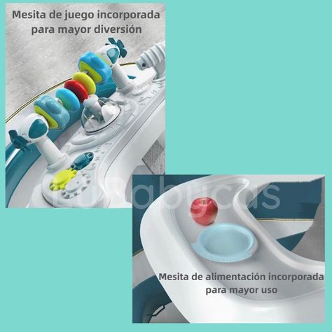 Andador Caminador Multifuncional 4 En 1 Lubabycas Gris-6