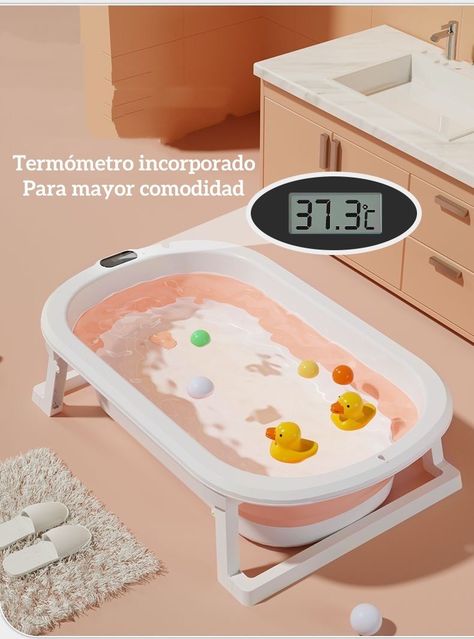 Bañera Plegable Con Cojín Y Más Accesorios Azul Lubabycas-1