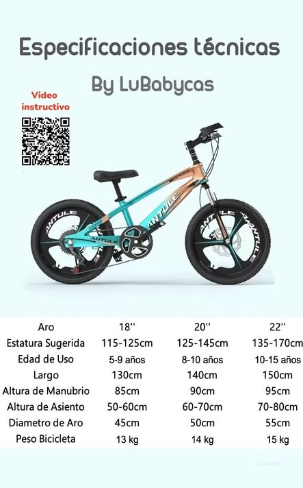 Bicicleta Infantil 8-10 Años Aro 20 Lubabycas Rosada-6