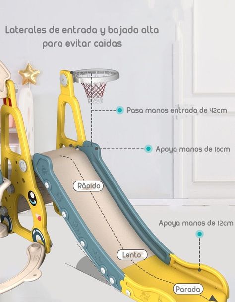 Resbalín Columpio 3 En 1 Lubabycas Amarillo-2
