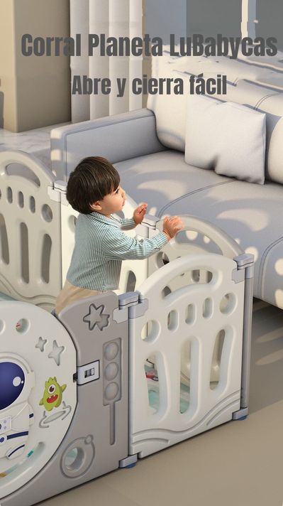 Corral Bebe Armado 199x230cm Con Accesorios Lubabycas-1