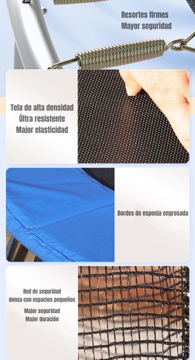 Cama Elástica 305cm Últra Resistente Con Escalera LuBabycas-2