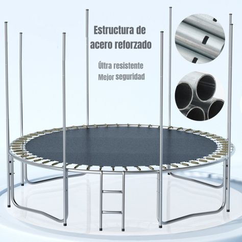 Cama Elástica 305cm Últra Resistente Con Escalera LuBabycas-5