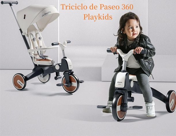Triciclo 360° Y Balance 6 En 1 Negro Playkids By LuBabycas-1