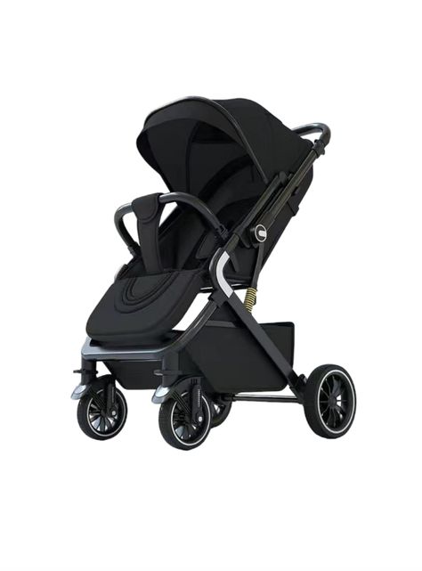 Coche De Paseo Reversible Premium Lubabycas Negro-0