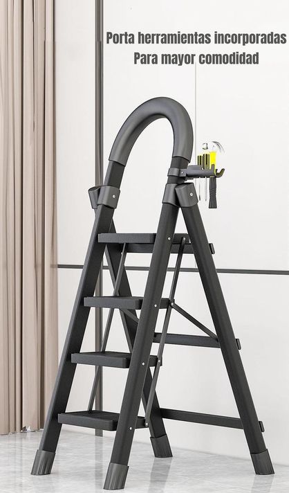 Escalera De Acero Plegable Con 4 Escalones By LuBabycas-2