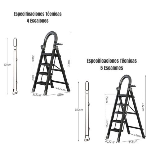 Escalera De Acero Plegable Con 4 Escalones By LuBabycas-7