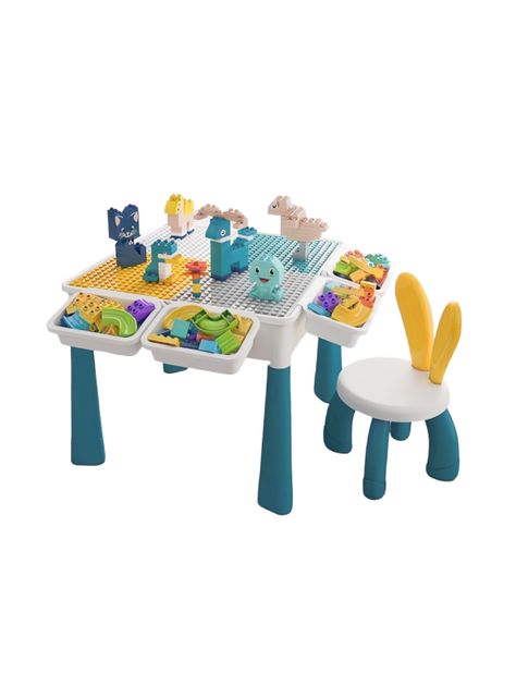 Mesa de Bloques 209 Piezas y 1 Silla By LuBabycas-0