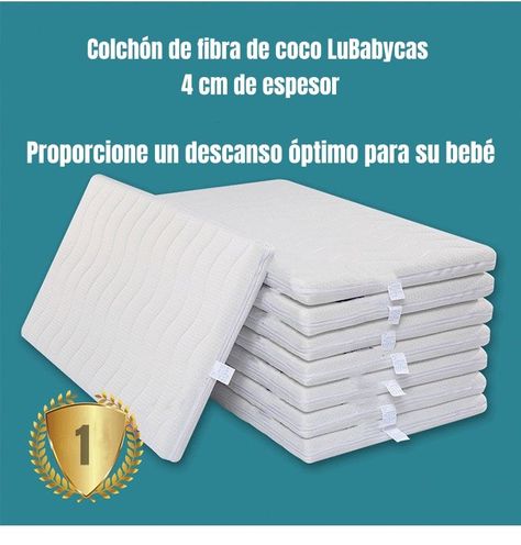 Colchón de Coco Cuna 116X62X4CM LuBabycas-1
