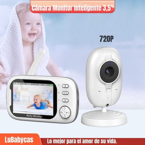 Cámara Monitor Inteligente 3.5″ Pantalla 720P LuBabycas-1