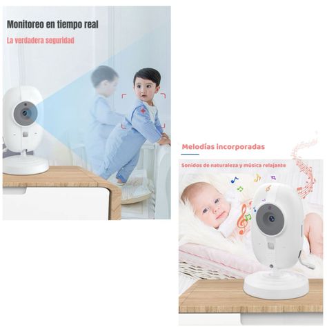 Cámara Monitor Inteligente 3.5″ Pantalla 720P LuBabycas-5
