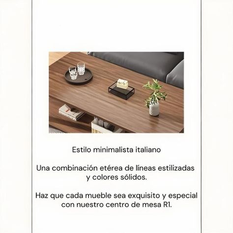 Mesa De Centro Rectangular 2 Niveles 120x60x43cm LuBabycas-2