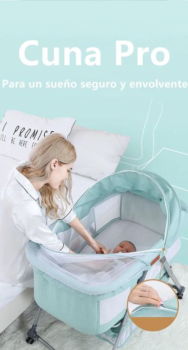 Cuna Moisés Con Accesorios Gris Lubabycas-3