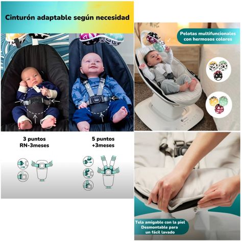 Mecedora Eléctrica Con Melodías Bluetooth 4 Moms LuBabycas-5