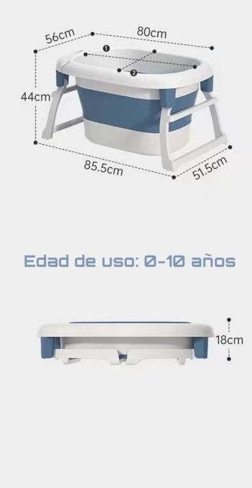 Bañera Con Cojin Termómetro Y Más Accesorios Verde Lubabycas-7