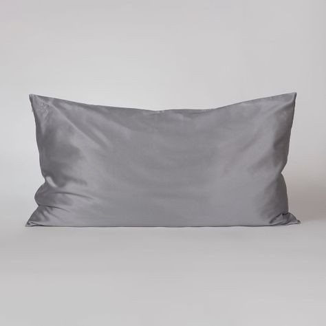 Funda 100% Seda Gris Perla King-0