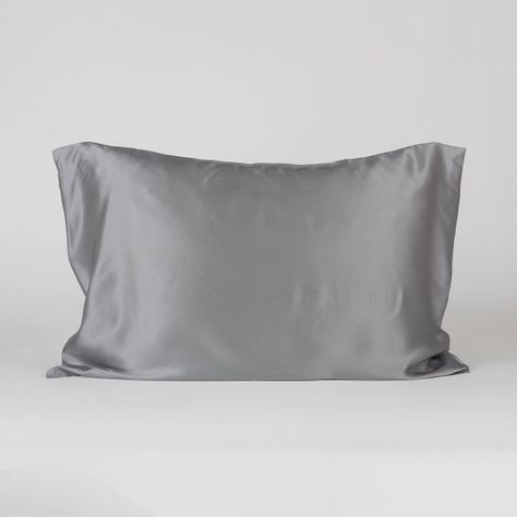 Funda 100% Seda Queen Gris Perla-0