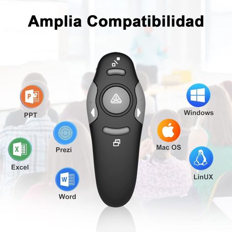 Presentador Diapositiva Powerpoint Inalámbrico-4