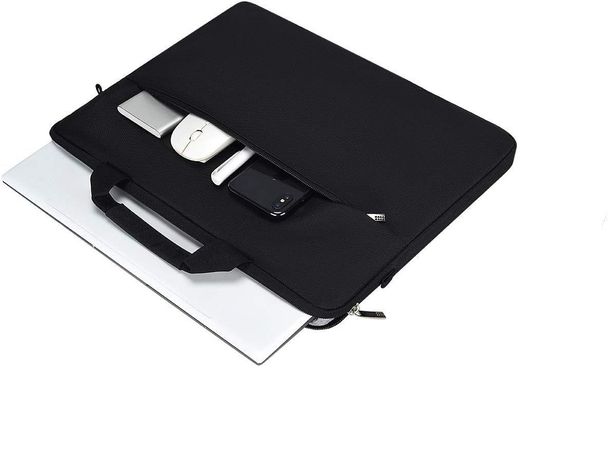 Bolso Notebook 14 15 15.6 Pulgadas Funda Maletín Negro-2