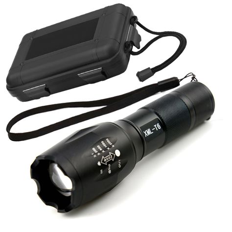 Linterna Led Táctica Zoom Potente Recargable Largo Alcance-0