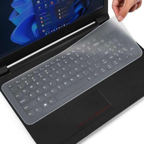 Protector Teclado Notebook Membrana Silicona Transparente 15.6"-0