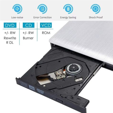 Grabador Externo DVD CD Lector Usb Pc Notebook-5