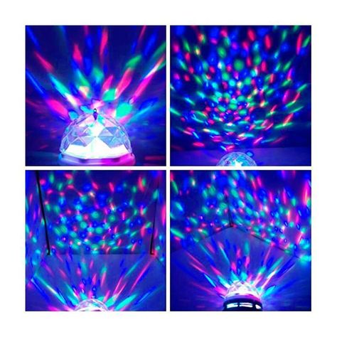 Bola Disco Led Luces Fiesta Giratoria Colores-1