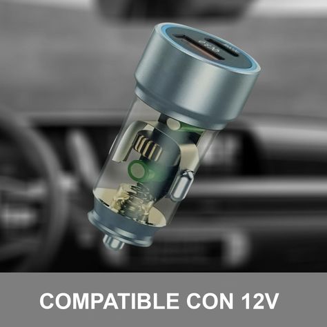 Cargador De Teléfono Celular Auto Carga Rápida Tipo C Y Usb-3