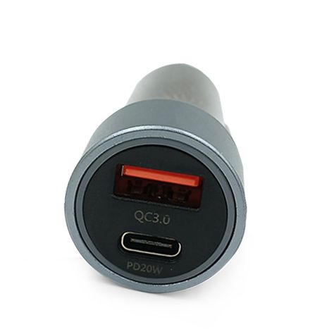 Cargador De Teléfono Celular Auto Carga Rápida Tipo C Y Usb-4