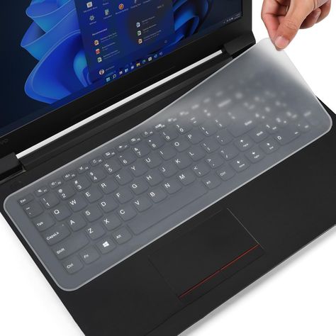 Protector Teclado Notebook Membrana Silicona Transparente 14"-0