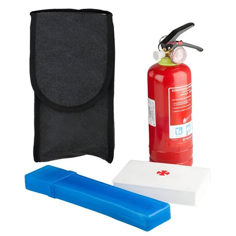 Kit Emergencia Extintor Auto Triángulos Reflectantes Botiquín-1