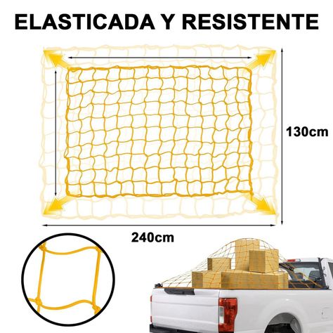 Malla Elástica Red Para Auto Camioneta Pulpo Amarre Equipaje-1