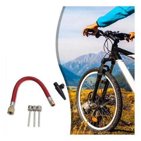 Set 3 Agujas Para Inflar Pelotas Balones Bicicleta Extension-1