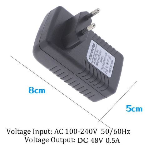 Cargador Inyector Poe Adaptador 48v 0.5 a 24w Fuente-5