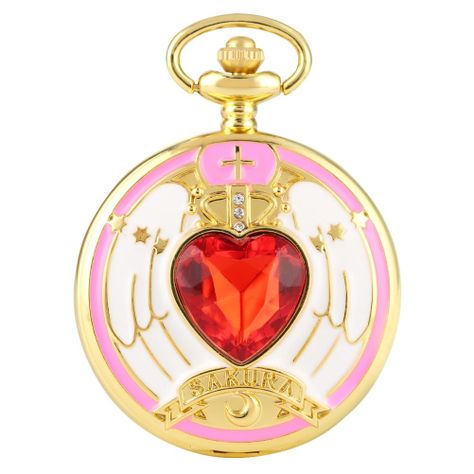 Reloj De Bolsillo vintage Sakura card captor corazon mod2-0