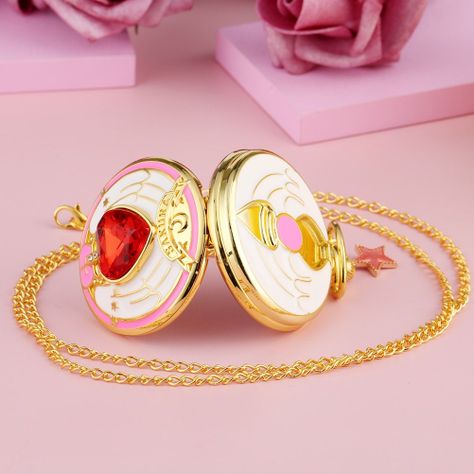 Reloj De Bolsillo vintage Sakura card captor corazon mod2-3