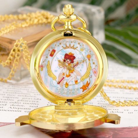 Reloj De Bolsillo vintage Sakura card captor corazon mod3-2
