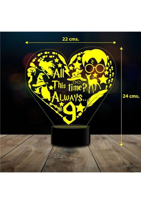 Ilusión 3d Hp Corazón Kawaii Harry C/remoto-2