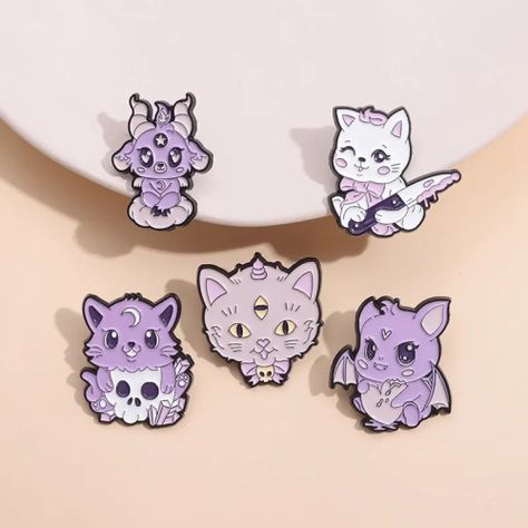 set pines broches broches animalitos cute del mal kawaii-3