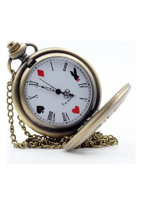 Reloj De Bolsillo Alicia  Pais De Las Maravillas-1