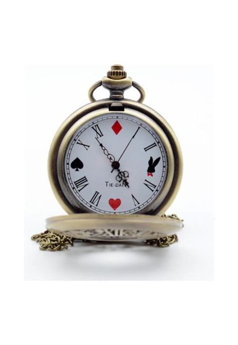 Reloj De Bolsillo Alicia  Pais De Las Maravillas-3