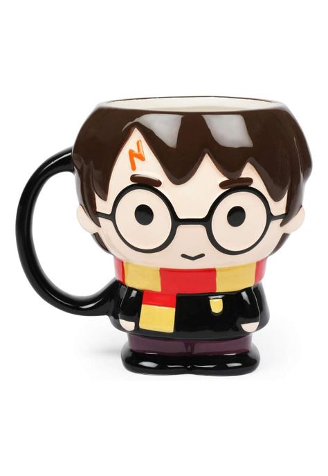 Tazón 3D ceramica Harry potter chibi cuerpo completo Kawaii-3