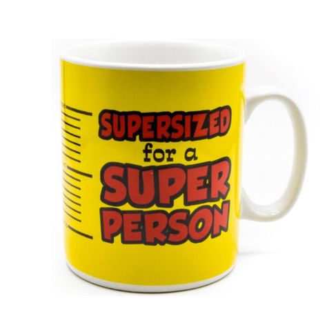 Tazón Mug Xl Gigante Supersized Super person 850 Ml-0