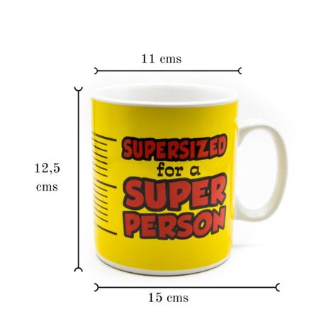 Tazón Mug Xl Gigante Supersized Super person 850 Ml-1