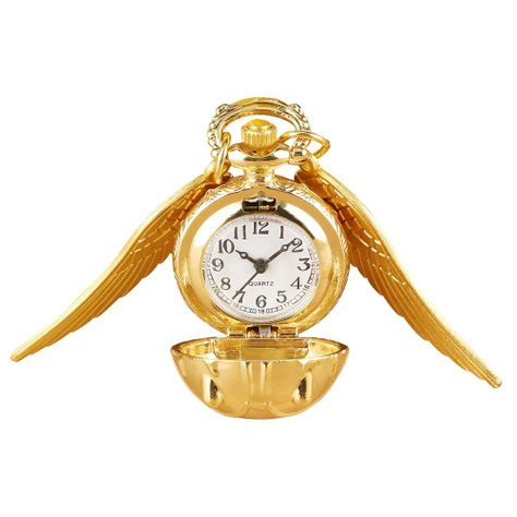 Reloj De Bolsillo Harry Potter Snitch Dorada golden-0