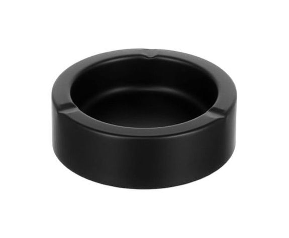 Cenicero Acero Inoxidable Contra Viento Para Hogar Negro N-0