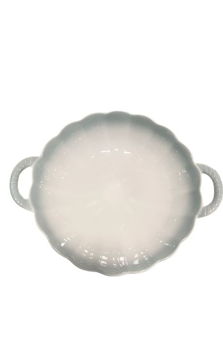 Pack 4 Plato Sopero Decorativo Diseño Flor Redondo Asas-1