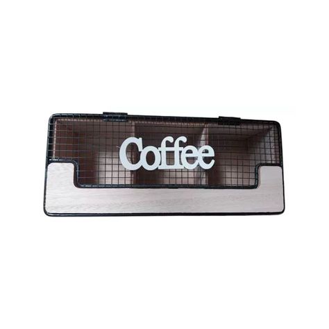 Caja De Té Mediana De Madera 3 Espacios Tea Cafe Coffe-1