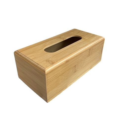 Servilletero Porta Pañuelo Porta Servilletas De Madera Bambu-0