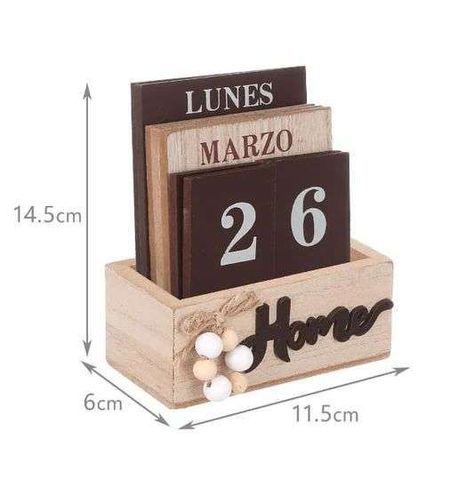 Adorno Calendario Decorativo Hogar Oficina Fecha Dinamico-1